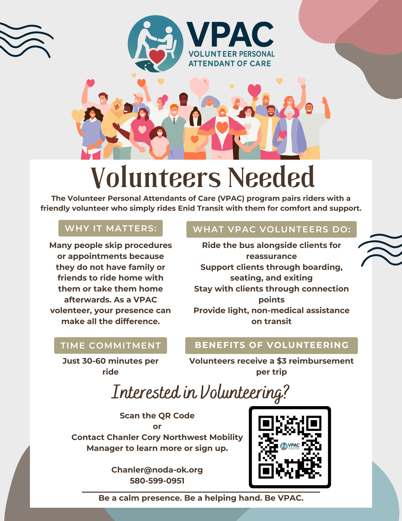 volenteer signup flyer